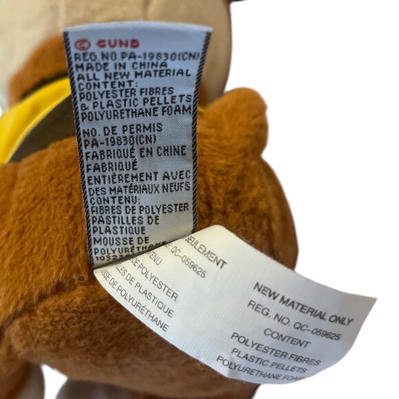 GUND Paw Patrol Rubble Plush Toy – Yellow Hat & Vest – 9” Bulldog Stuffed Animal - Picture 7 of 7